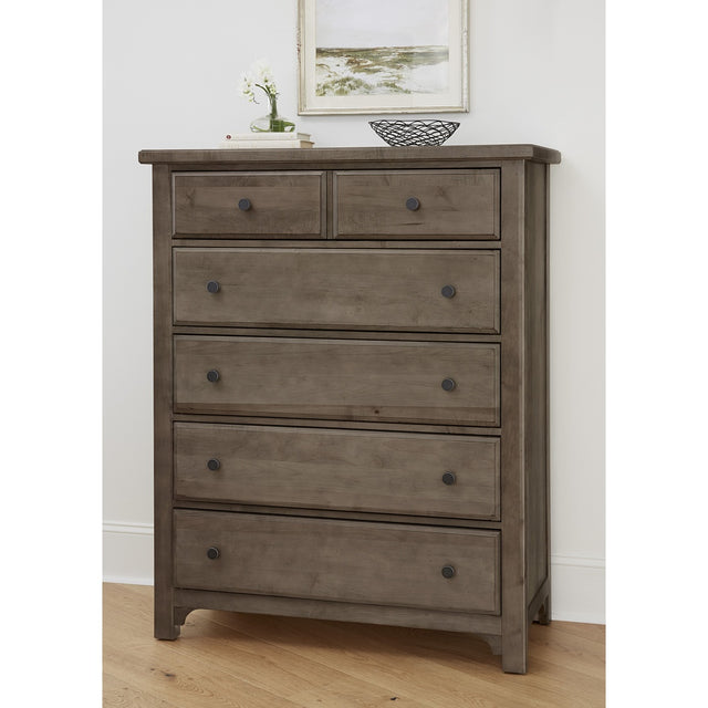 Vaughan-Bassett Cool Farmhouse - 5-Drawer Chest - Grey