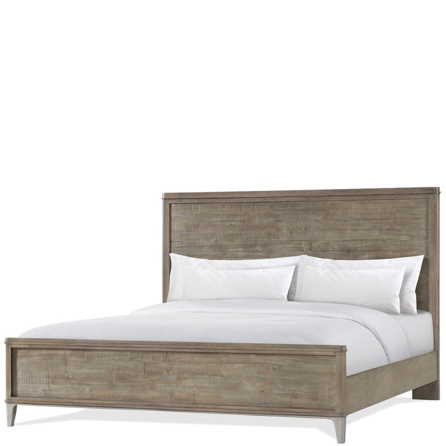 Riverside Furniture Intrigue - Queen Panel Bed With Metal Footboard - Hazelwood