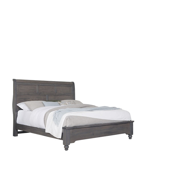 Vaughan-Bassett Vista - Queen Sleigh Bed - Gray