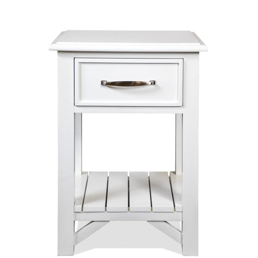 Riverside Furniture Talford - Cotton One Drawer Nightstand - White