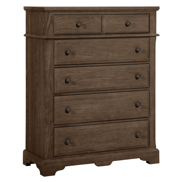 Vaughan-Bassett Heritage - 5-Drawers Chest - Cobblestone Oak