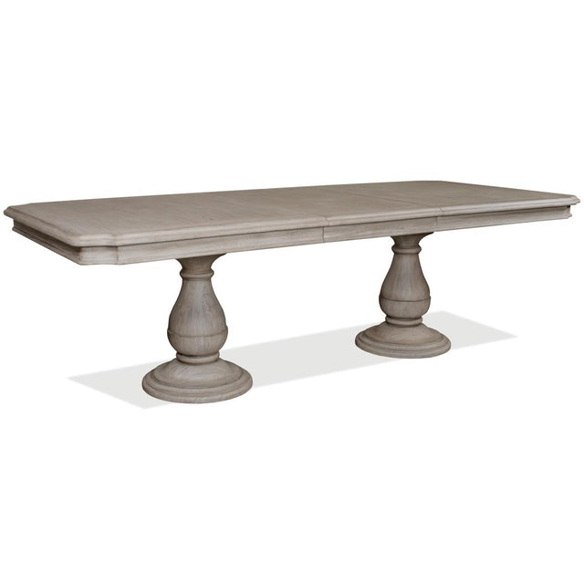 Riverside Furniture Anniston - Double Pedestal Table - Cashmere