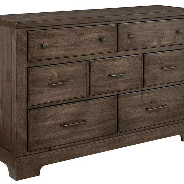 Vaughan-Bassett Cool Rustic - 7-Drawers Dresser - Mink