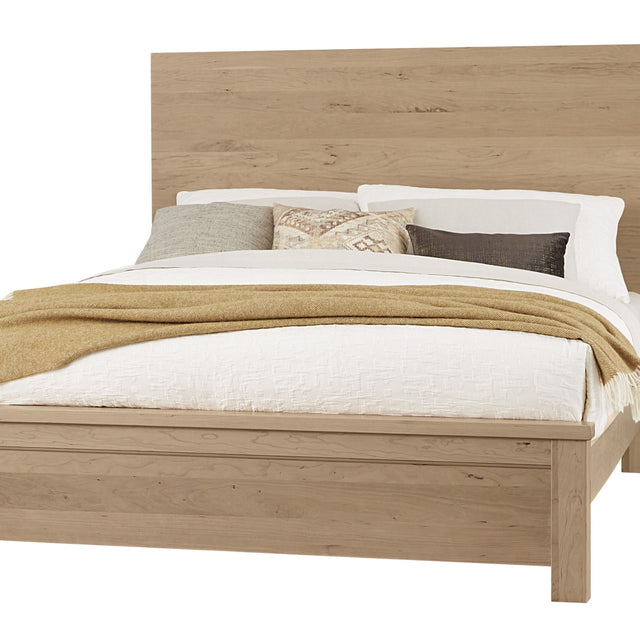 Vaughan-Bassett Crafted Cherry - Ben's King Plank Bed - Bleached Cherry