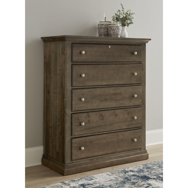 Vaughan-Bassett Carlisle - 5-Drawers Chest - Dark Sable