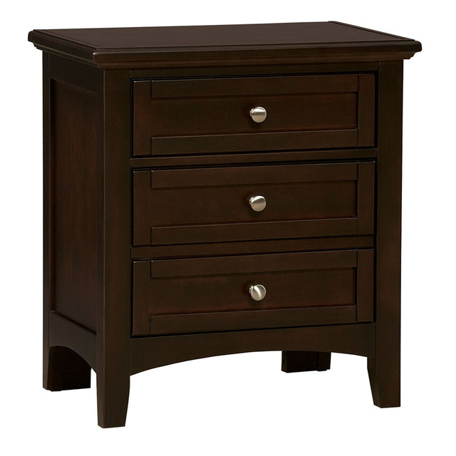 Vaughan-Bassett Bonanza - 2-Drawer Nightstand - Merlot