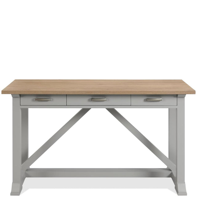 Riverside Furniture Osborne - Writing Desk - Timeless Oak/Gray Skies