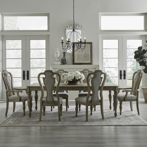 Liberty Furniture Magnolia Manor - 7 Piece Rectangular Table Set - Light Brown