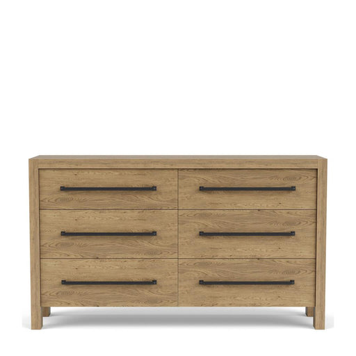 Riverside Furniture Davie - Six Drawer Dresser - Light Brown - Wood