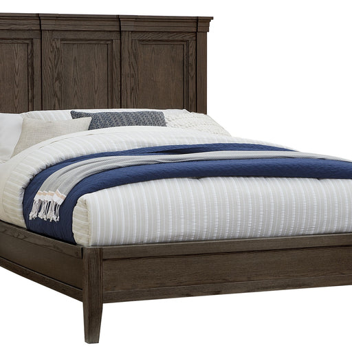 Vaughan-Bassett Passageways - King Mansion Bed With Low Profile Footboard - Charleston Brown