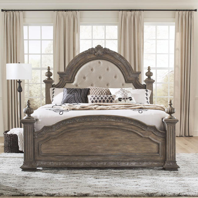 Liberty Carlisle Court Queen Poster Bed - Medium Brown