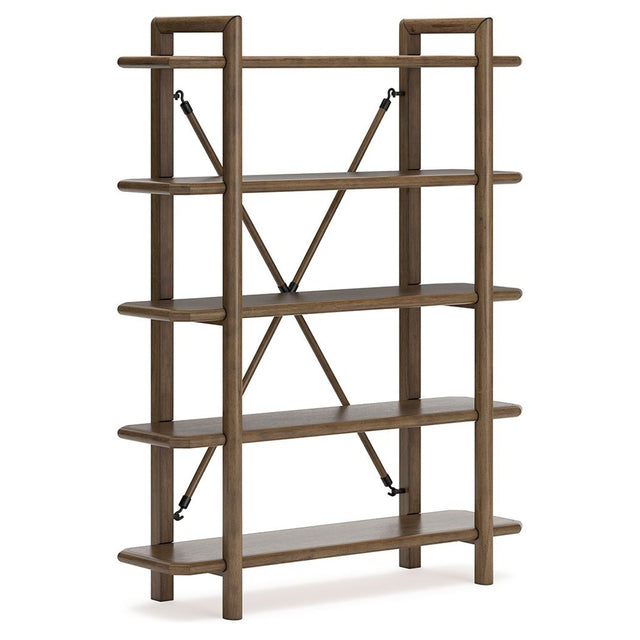 Ashley Roanhowe Bookcase - Brown