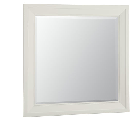 Vaughan-Bassett Maple Road - Landscape Mirror With Beveled Glass - Soft White