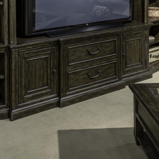 Liberty Furniture Paradise Valley - 78" Entertainment Console - Dark Brown