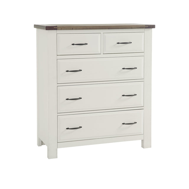 Vaughan-Bassett Maple Road - 5-Drawers Chest - Soft White