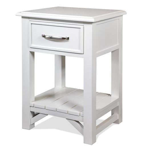 Riverside Furniture Talford - Cotton One Drawer Nightstand - White