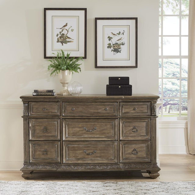 Liberty Carlisle Court 9 Drawer Dresser - Medium Brown