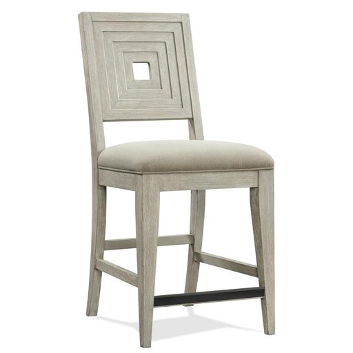 Riverside Furniture Cascade - Upholstered Wood-Back Counter Stol (Set of 2) - Dovetail