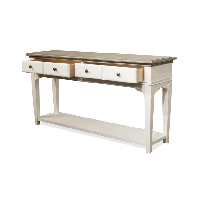 Riverside Furniture Myra - Sofa Table - Natural/Paperwhite