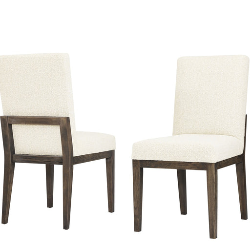 Vaughan-Bassett Dovetail - Upholstered Side Chair - Oatmeal - Aged Grey