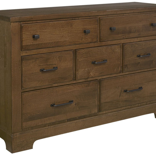 Vaughan-Bassett Cool Rustic - 7-Drawers Dresser - Amber