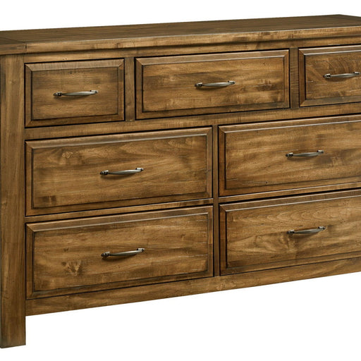 Vaughan-Bassett Maple Road - 7-Drawers Triple Dresser - Antique Amish