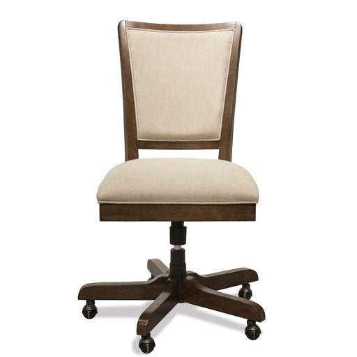 Riverside Furniture Vogue - Upholstered Desk Chair - Plymouth Brown Oak