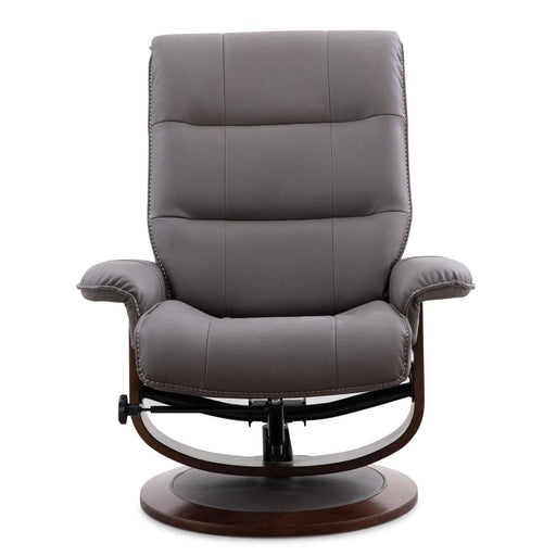 Parker House Knight - Manual Reclining Swivel Chair and Ottoman - Haze