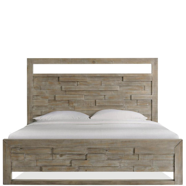 Riverside Furniture Intrigue - Queen Led Panel Bed - Hazelwood