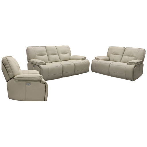 Parker House Spartacus - Power Reclining Sofa Loveseat And Recliner - Oyster