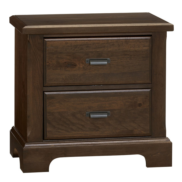 Vaughan-Bassett Lancaster County - 2 Drawer Nightstand - Dark Brown