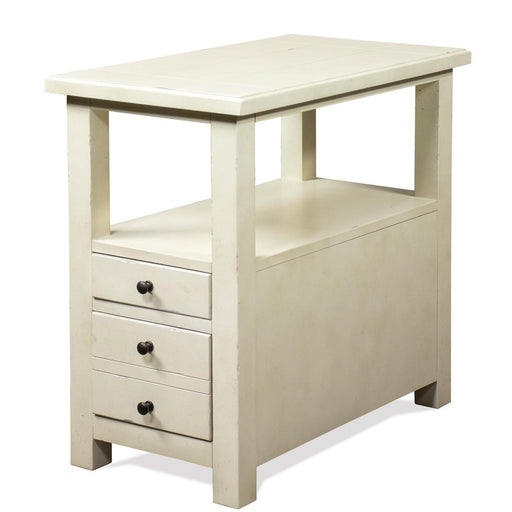 Riverside Furniture Sullivan - Chairside Table - Country White