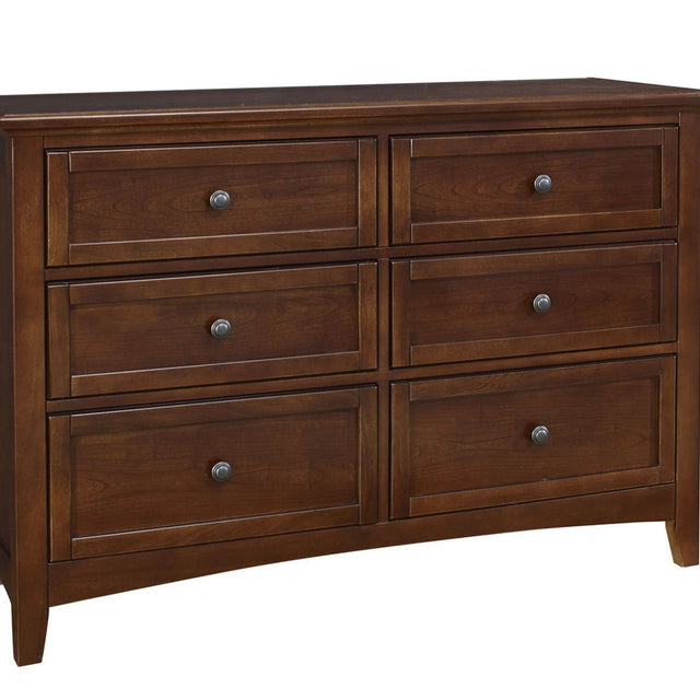 Vaughan-Bassett Bonanza - 6-Drawer Studio Dresser - Cherry