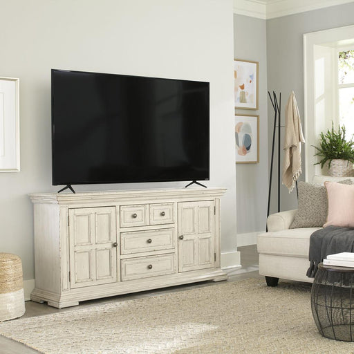 Liberty Furniture Big Valley - 66" TV Console - White