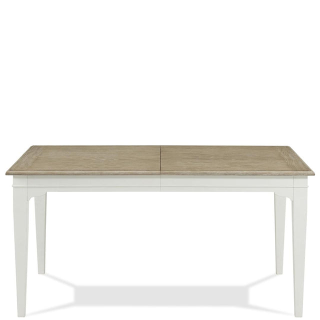 Riverside Furniture Myra - Rectangle Leg Dining Table - Natural/Paperwhite