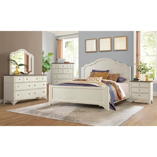 Riverside Furniture Grand Haven - 7-Drawer Dresser - Feathered White/Rich Charcoal