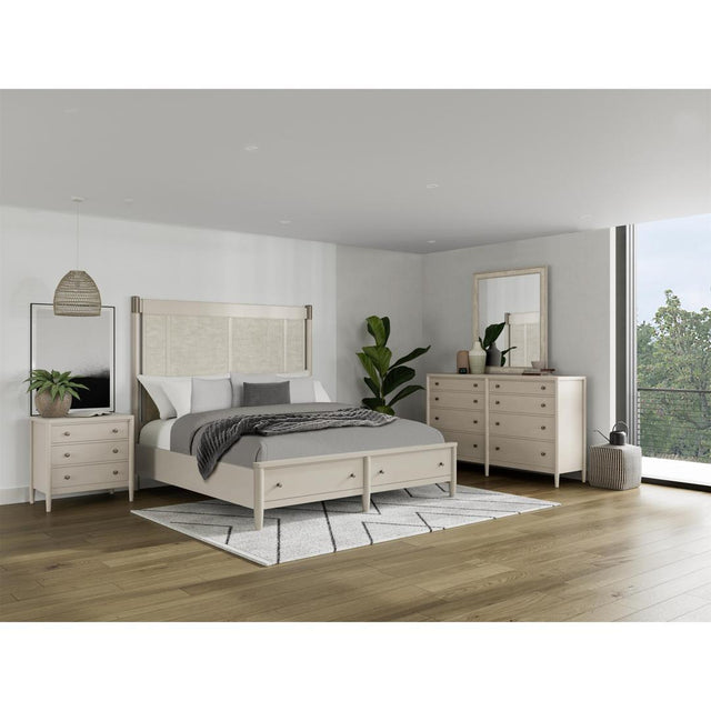 Riverside Furniture Laguna - King Storage Bed - Beige