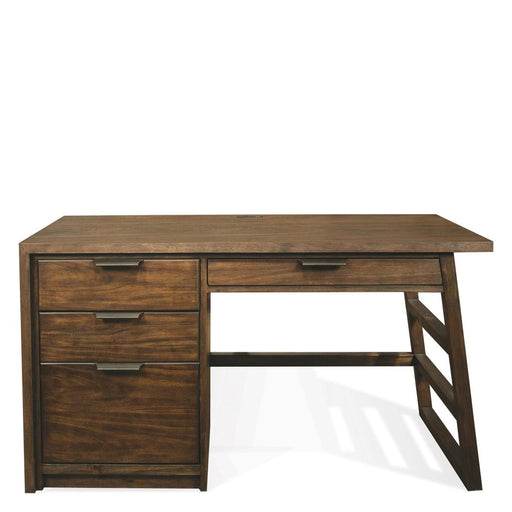 Riverside Furniture Perspectives - Single Pedestal Desk - Brushed Acacia