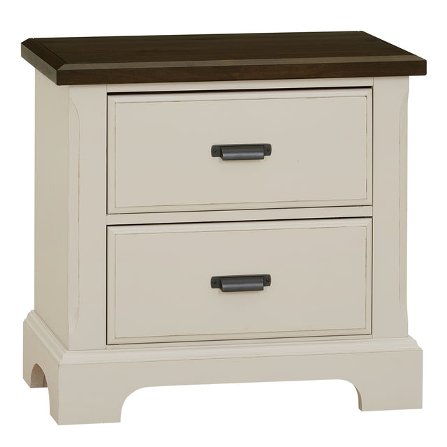 Vaughan-Bassett Lancaster County - 2 Drawer Nightstand - Two Tone Finish