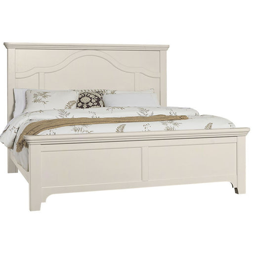 Vaughan-Bassett Bungalow - Queen Mantel Bed - Lattice (Soft White)