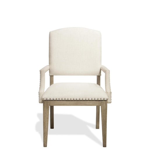 Riverside Furniture Myra - Upholstered Arm Dining Chair (Set of 2) - Natural