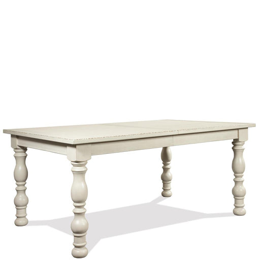 Riverside Furniture Aberdeen - Rectangle Dining Table - Weathered Worn White