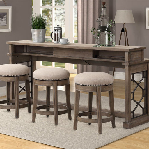 Parker House Sundance - Everywhere Console with 3 Stools - Sandstone