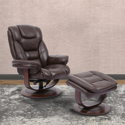 Parker House Monarch - Manual Reclining Swivel Chair and Ottoman - Robust