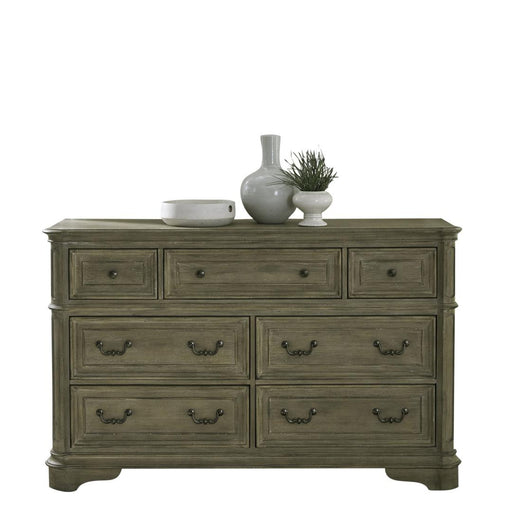 Liberty Furniture Magnolia Manor - 7 Drawer Dresser - Light Brown
