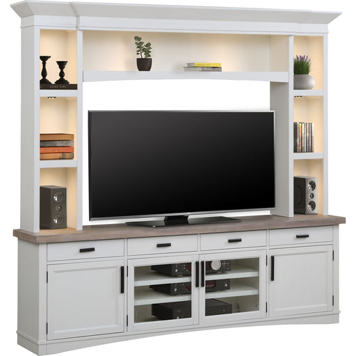 Parker House Americana Modern - TV Console with Hutch and LED Lights - Cotton