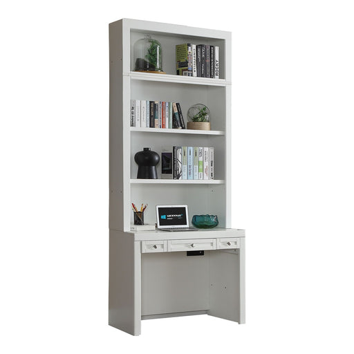 Parker House Catalina - Library Desk and Hutch - Cottage White