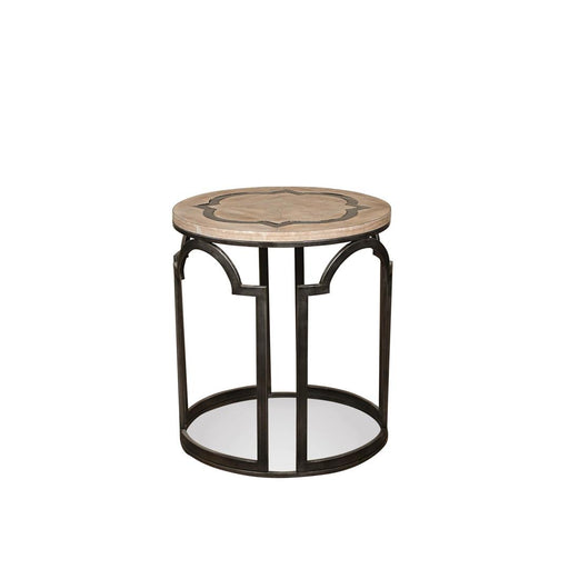 Riverside Furniture Estelle - Round End Table - Washed Gray