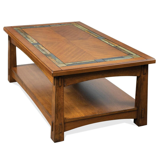 Riverside Furniture Craftsman Home - Rectangle Cocktail - Americana Oak