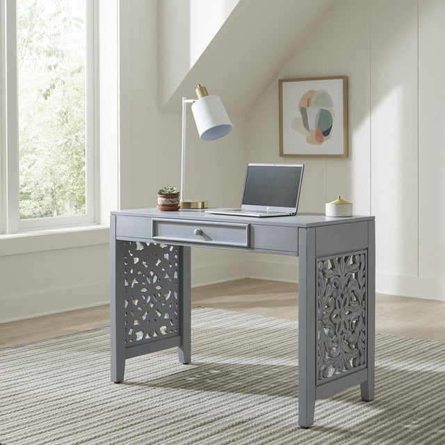 Liberty Trellis Lane Accent Writing Desk- Grey - Multi